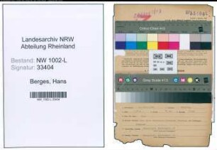 Entnazifizierung Hans Berges , geb. 13.07.1902 (Amtsgerichtsrat)