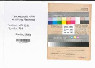 Entnazifizierung Maria Rieder , geb. 06.12.1902 (Geschaeftsfrau)
