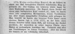 Vorhängeschloss mit einem barbarischen Kopf auf dem Deckel