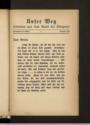 Sonderheft
