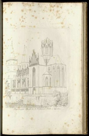 Perspectivische Ansicht der St. Katharinen-Kirche zu Oppenheim