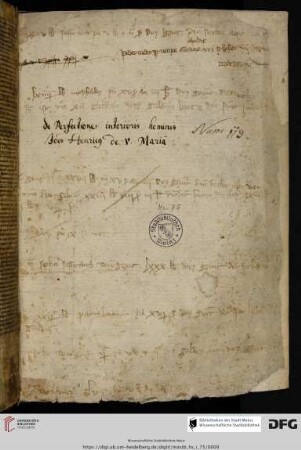 Aus einem Zinsregister (14. Jh.)