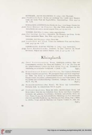 Kleinplastik (Nr. 463-486)