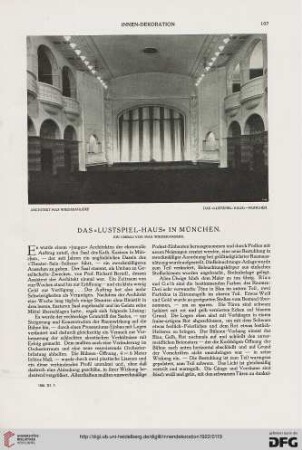 Das "Lustspiel-Haus" in München