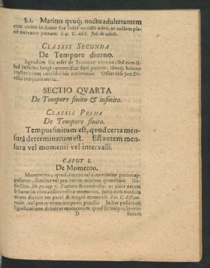 Classis Secunda De Tempore diurno.