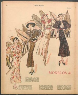 Modelos de la temporada [Dibujos] : Para la mujer