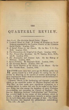The quarterly review. 179 = No. 357 - 358. 1894
