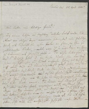 Brief an Gottfried Christoph Härtel ; 20.04.1806