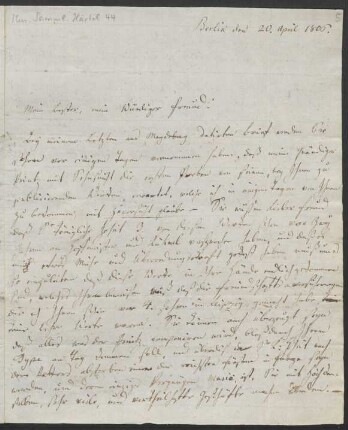 Brief an Gottfried Christoph Härtel ; 20.04.1806