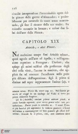 Capitolo XIX: Aristide, e altri Pittori