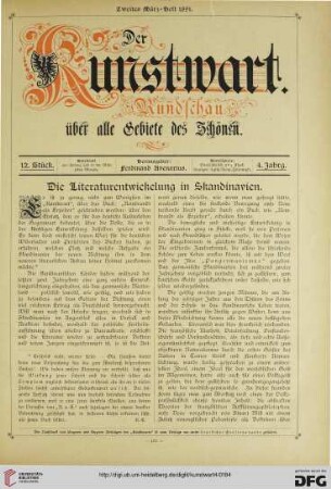 Heft 12 (2. Märzheft 1891)