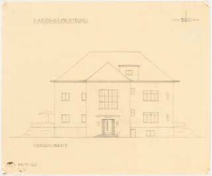 Umbau eines Landhauses Monatskonkurrenz Februar 1933: Aufriss Nordansicht