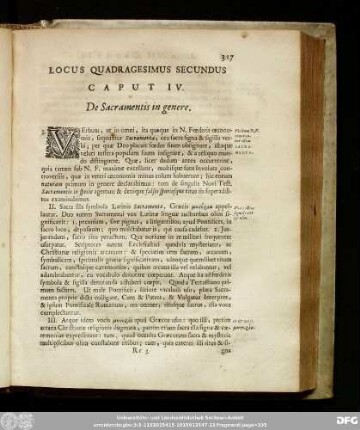 Caput IV. De Sacramentis in genere.