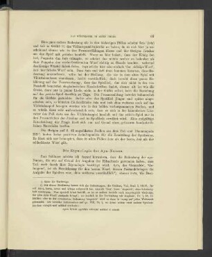 Die Etymologie der Aya-Namen