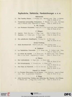 Kupferstiche, Stahlstiche, Handzeichnungen (Nr.55-103)