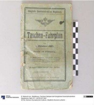 Taschen-Fahrplan der Königlichen Eisenbahndirektion Magdeburg