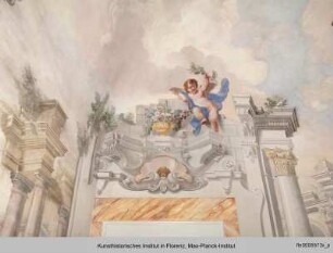 Zephyr und Flora, Quadraturmalerei