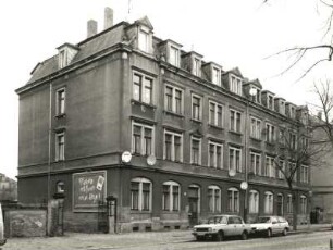 Dresden-Pieschen, Trachenberger Straße 57/59. Doppelwohnhaus (um 1900). Straßenansicht