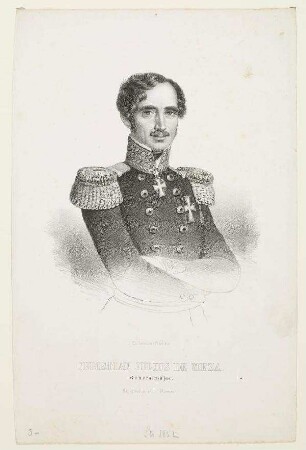 Bildnis von Christian de Meza (1792-1865)