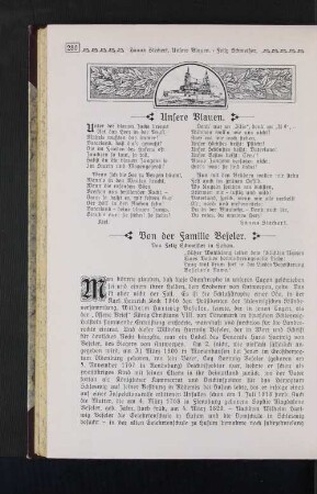 Von der Familie Beseler.