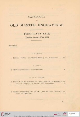 First day´s sale (Nr. 1 - 183)