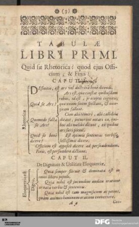 Tabulæ Libri Primi.