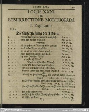 Locus XXXI. De Resurrectione Mortuorum
