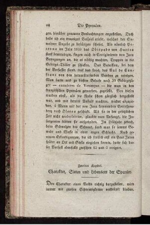 Zweites Kapitel. Charakter, Sitten und Lebensart der Spanier