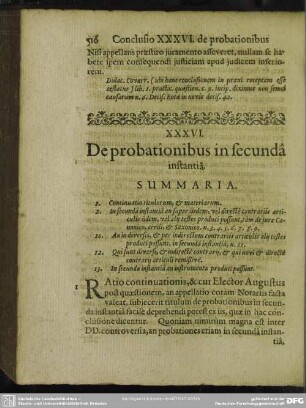 XXXVI. De probationibus in secunda instantia