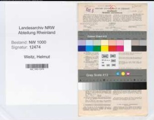 Entnazifizierung Helmut Weitz, geb. 07.03.1911 ()