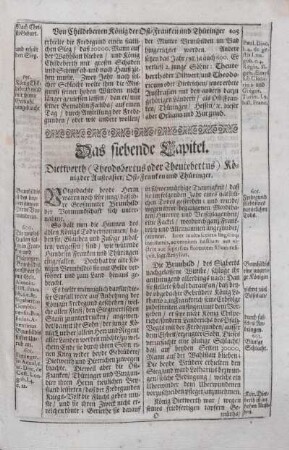 Das siebende Capitel. Dietwerth (Theodobertus oder Theutebertus) König der Austrasier, Ost-Franken und Thüringer.