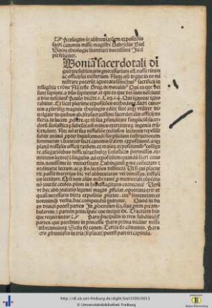 Epitoma expositionis sacri canonis missae