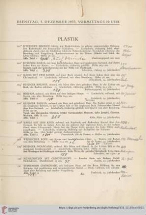 Plastik (Nr. 221-286)