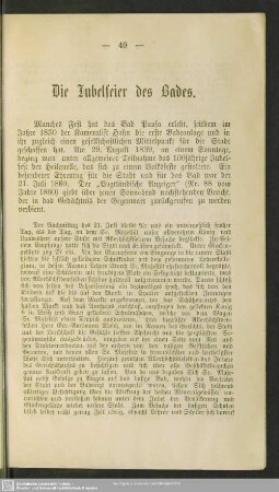 Die Jubelfeier des Bades