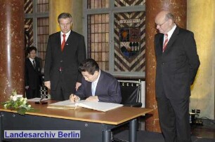 Berlin-Besuch des Präsidenten der Republik Korea, H. Roh Moo-Hyun, Berliner Rathaus (Mitte)