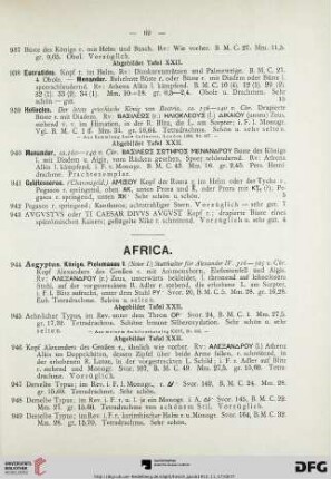 Africa (Nr. 944-999)