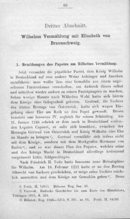 Dritter Abschnitt Wilhelms Vermählung mit Elisabeth von Braunschweig