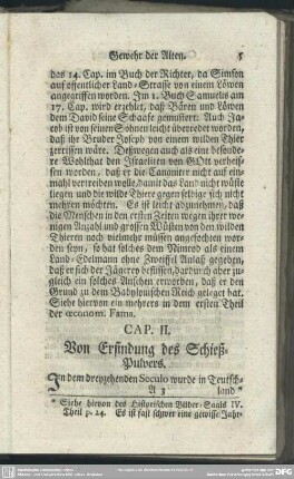 Cap. II. Von Erfindung des Schieß-Pulvers