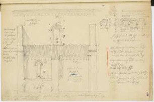 Kloster Chiaravalle Milanese, Mailand: Fassadendetails (aus: Skizzen- und Fotoalbum 3)