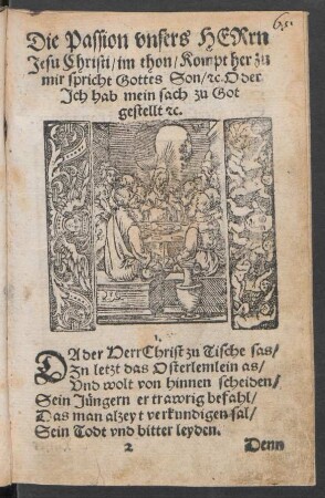 Die Passion unsers Herrn Jesu Christi ...