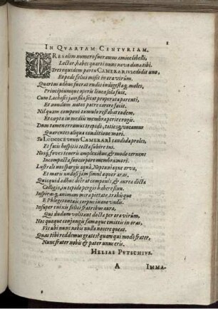 In Quartam Centuriam