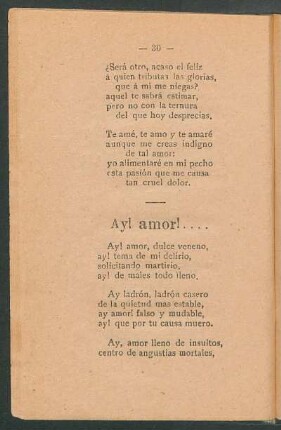 Ay ¡amor!....