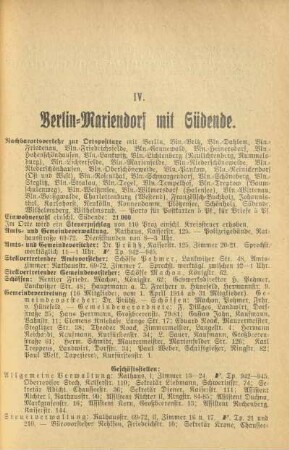 IV. Berlin-Mariendorf mit Südende