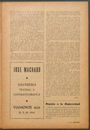 Premio a la Maternidad