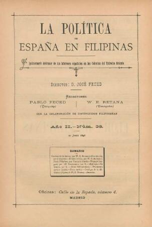 Núm. 36. 21 Junio 1892