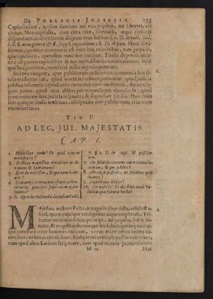 Tit. II. Ad Leg. Jul. Majestatis.