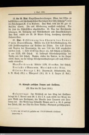15. Kämpfe zwischen Noyon und Soissons