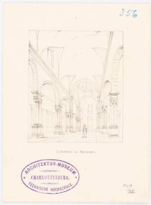 San Georgio, Palermo: Perspektivische Innenansicht der Halle