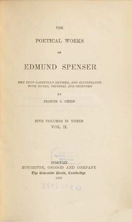 The poetical works of Edmund Spenser. 2