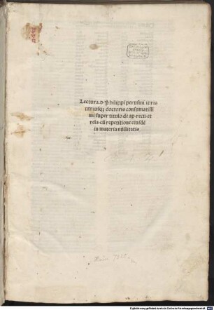 Lectura super titulo 'De appellationibus' (Decr. II,28)